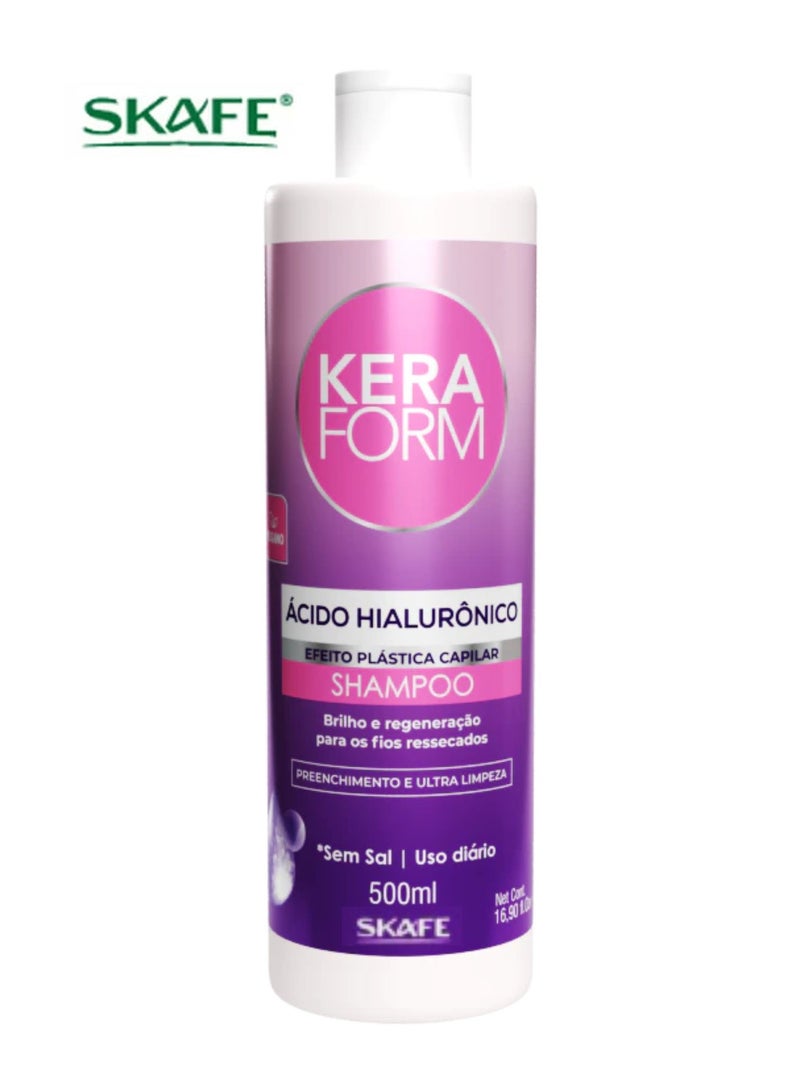Skafe Keraform Shampoo with Hyaluronic Acid for Very Dry Hair - 500ml - Image 1